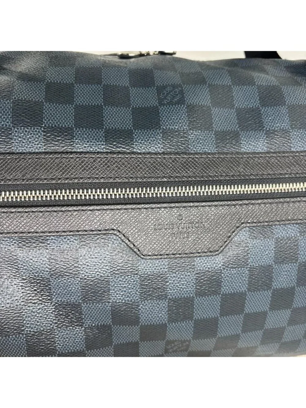 Louis Vuitton Damier Cobalt Match Point Polochon Boston Bag